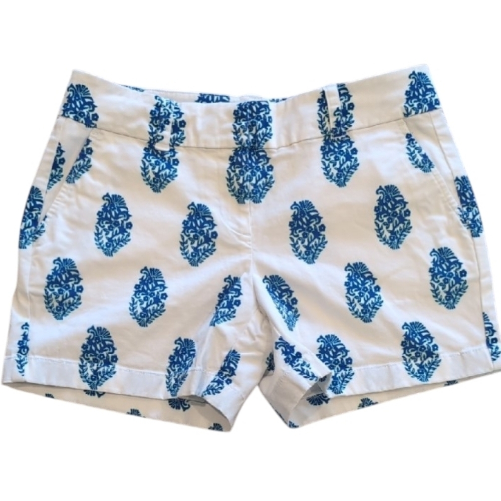 Vineyard Vines Women’s Chino Shorts Size 2 Blue And White